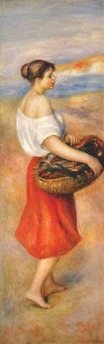 Ренуар Женщина с корзиной рыбы 1889г